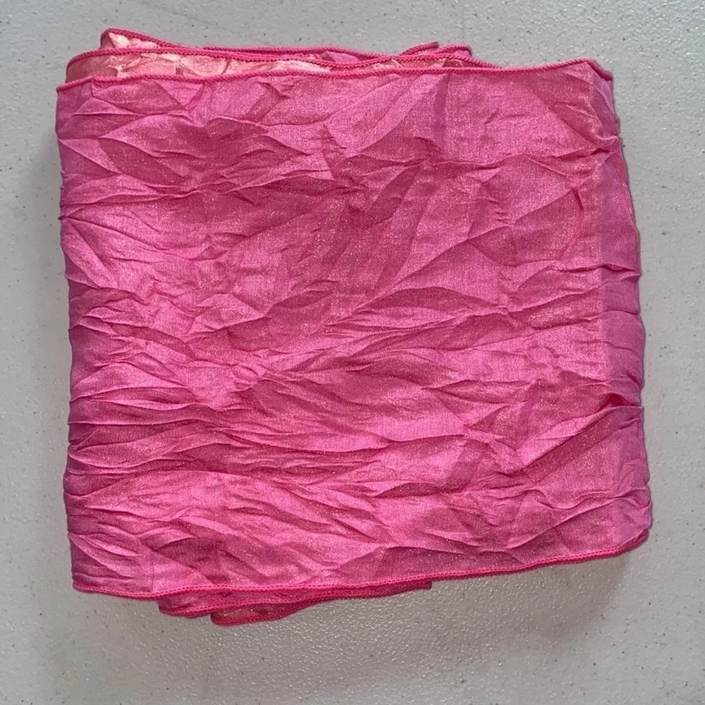 CHAIR TIES - 100 PINK Crush Iridescent 2 Sided Ties